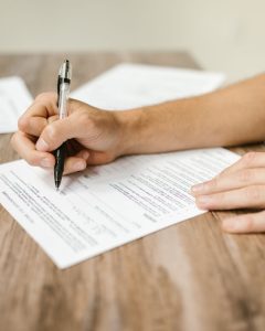 Filling in a DBS check