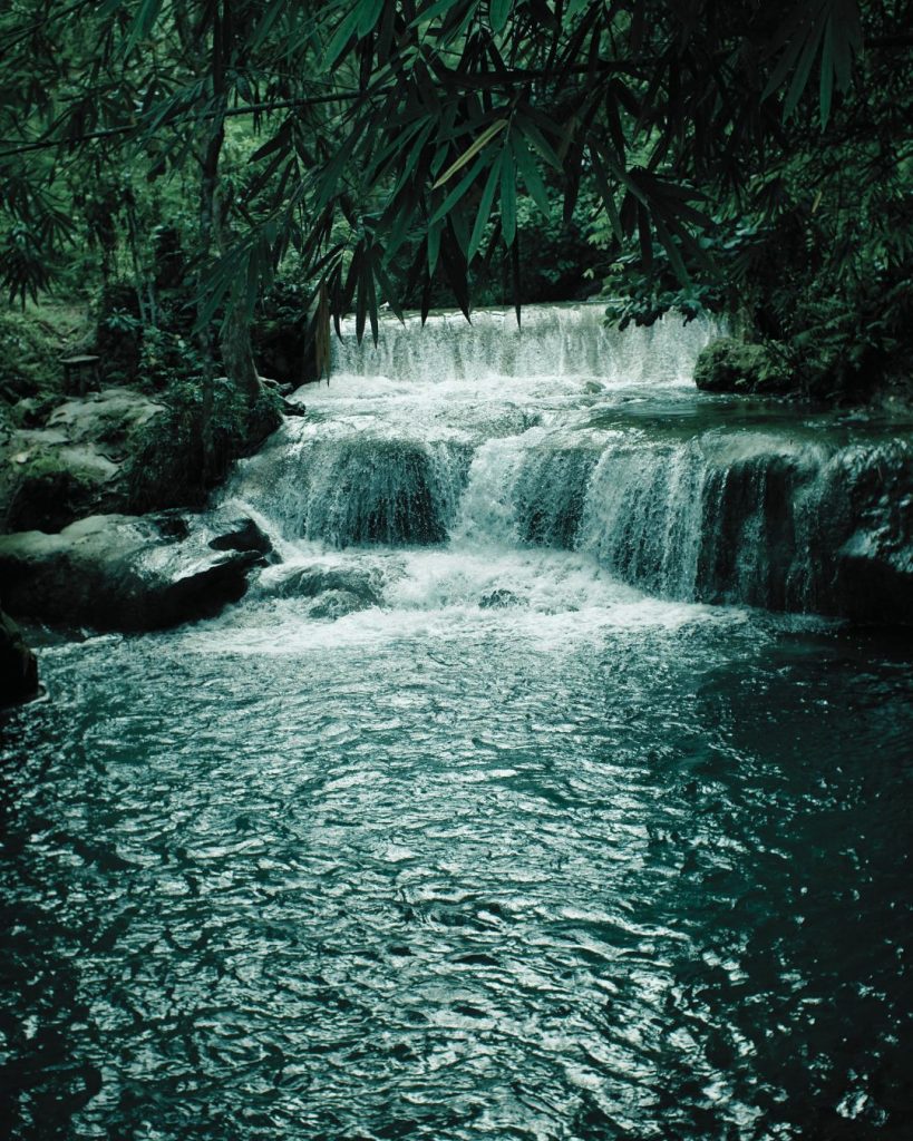 Calm forest waterfalls symbolising grounding and stability - trauma therapy, depersonalisation and derealisation support in Scunthorpe and North Lincolnshire