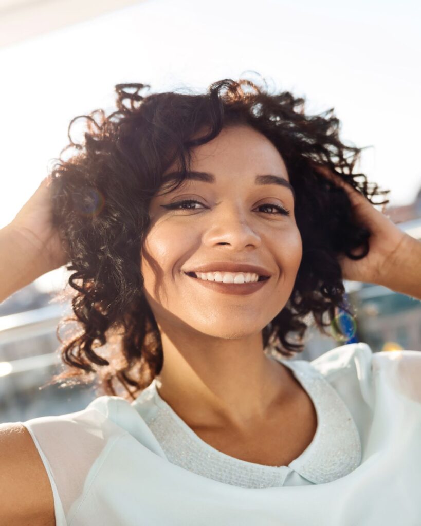 Woman filled with hope